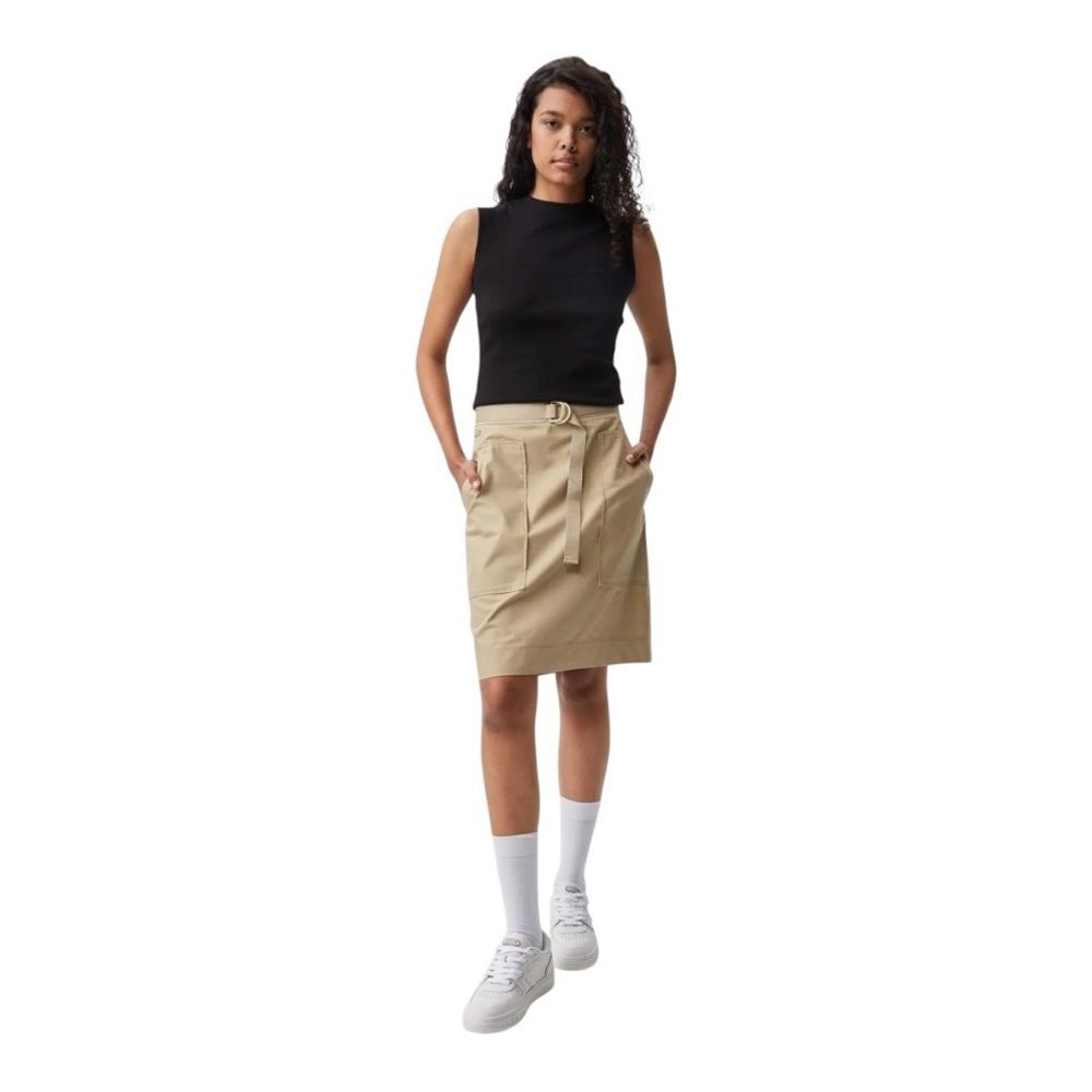 Lacoste belted Tan Skirt with pockets
